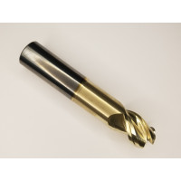 3 Flute MH End Mill 1/2x1.25x3 R.030 ZrN Coated