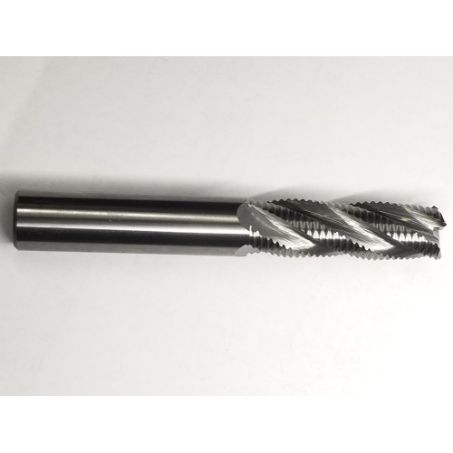 4 Flute Carbide Rougher End mill 1/2x1/2x1-1/4x3 