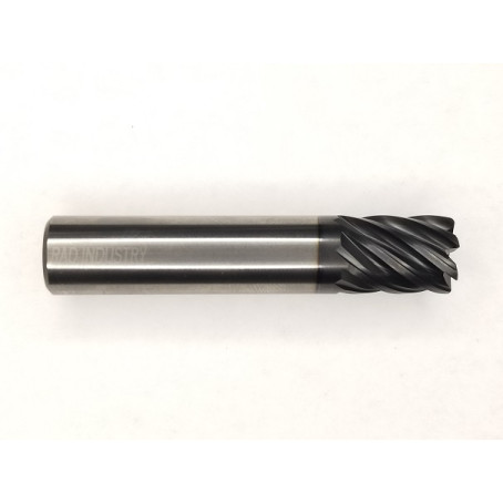 7 Flute MH End Mill 1/2x1/2x1.625x3.5 .030R AlTiN Coated